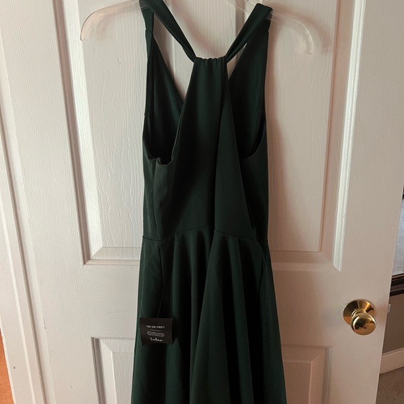 Wonder Whirl Dark Green Twist Back Skater
Dress from Lulus - Picture 4 of 6